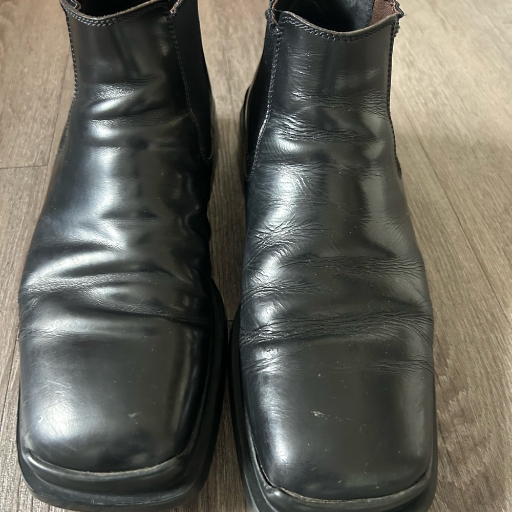 Prada Black Leather Men's Boots
